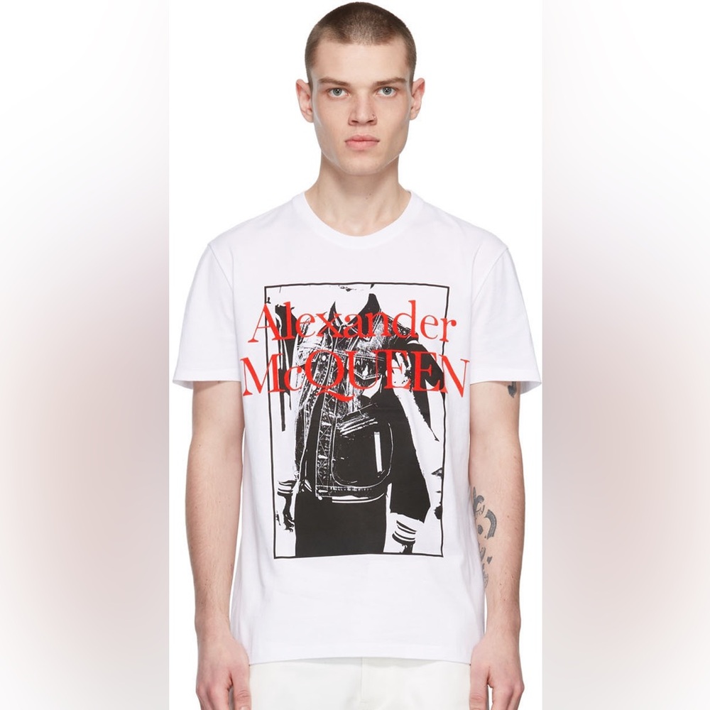 Alexander McQueen Black and White Short Sleeve